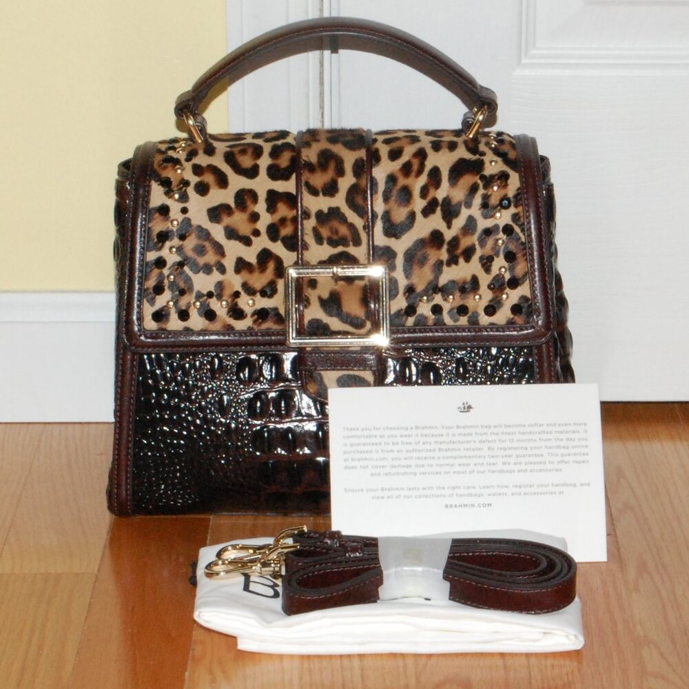 NWT - Brahmin Rene Cocoa Albertina Satchel